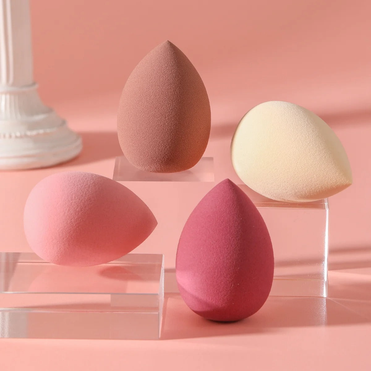 Luxe 4-Delige Beauty Egg Sponzen Set